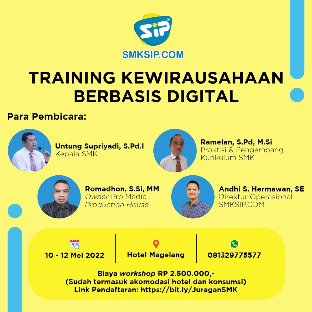 Training Kewirausahaan Berbasis Digital yang diselenggarakan secara luring